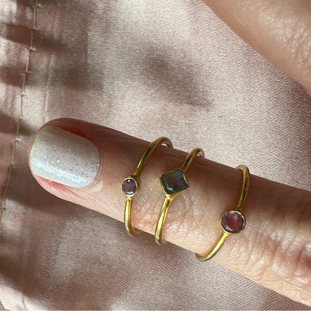 Julie Vos Set of Three Stackable Rings - Picture 3 of 5